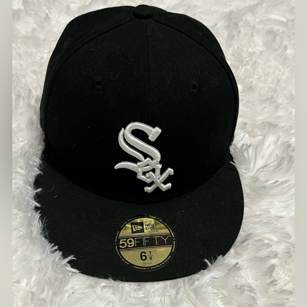 flat cap hat sox team size 6 7/8